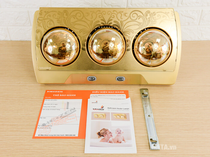 Trọn bộ sản phẩm đèn sưởi nhà tắm Heizen HE-3B