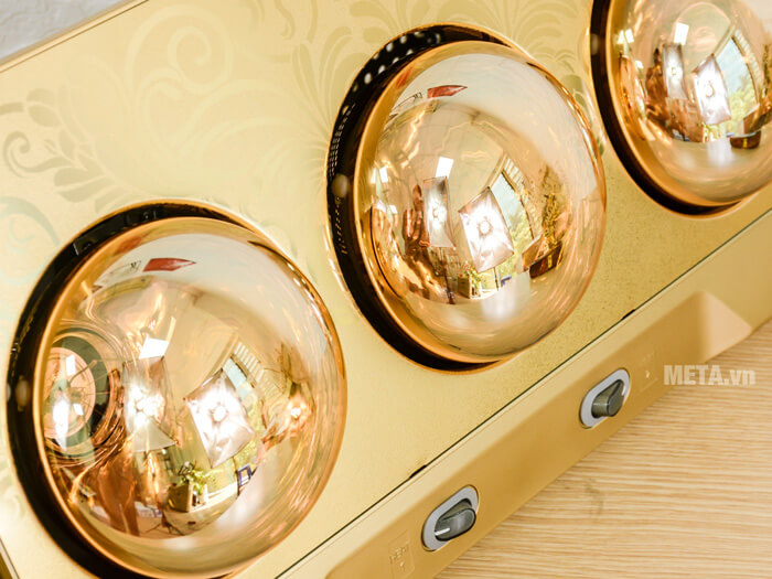 Đèn sưởi nhà tắm Heizen HE-3B làm từ chất liệu cao cấp, bền bỉ