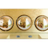 Đèn sưởi nhà tắm Heizen 3 bóng HE-3B (Gold)
