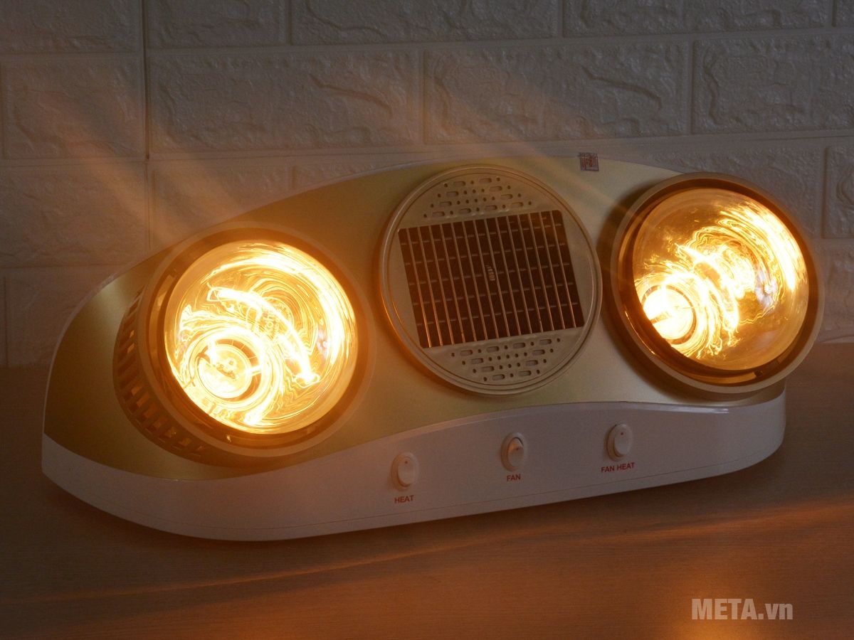 Đèn sưởi nhà tắm Kohn Braun KU02PG 2 bóng