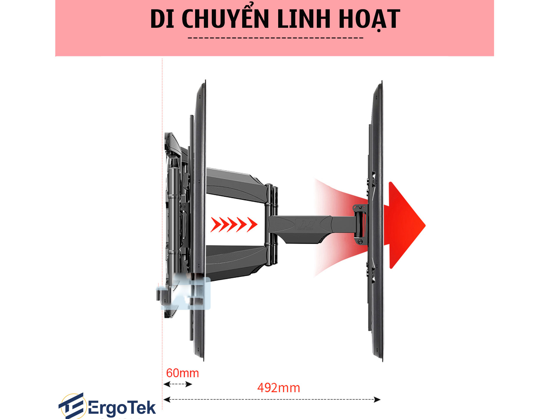 Giá treo tivi đa năng ErgoTek E66 32-80 inch