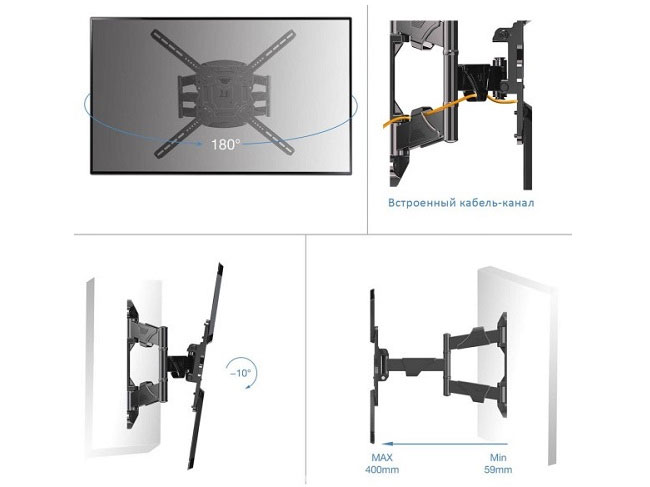 Giá treo tivi xoay North Bayou NB757-L400