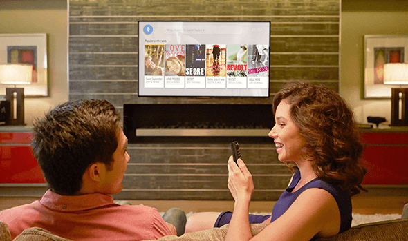 Google tivi Sony 4K KD-65X75K hỗ trợ tìm kiếm bằng giọng nói