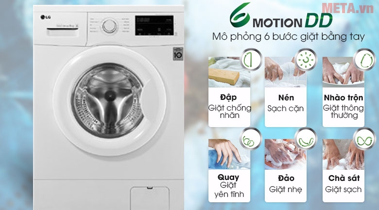 Máy giặt lồng ngang LG inverter FM1209N6W 9kg