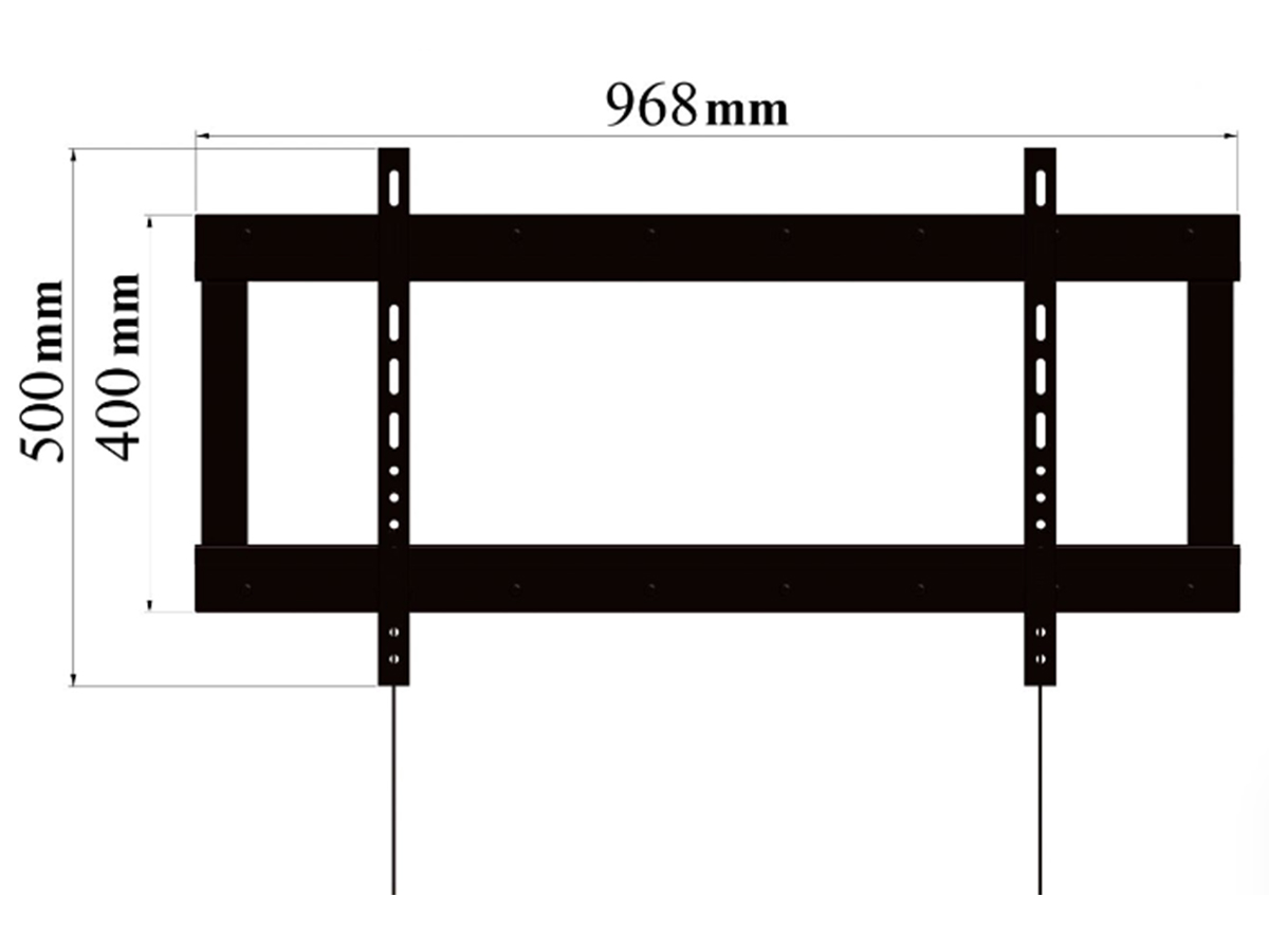 Khung treo tivi mâm áp tường C120T 65inch-120inch