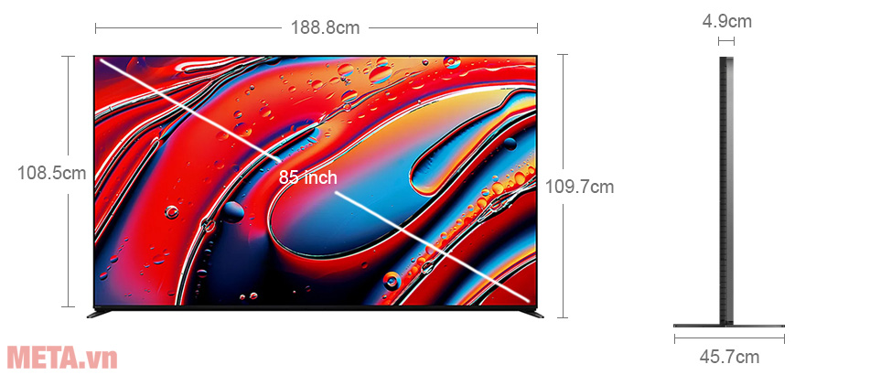 Google Tivi Mini LED Sony 4K 85 inch K-85XR90