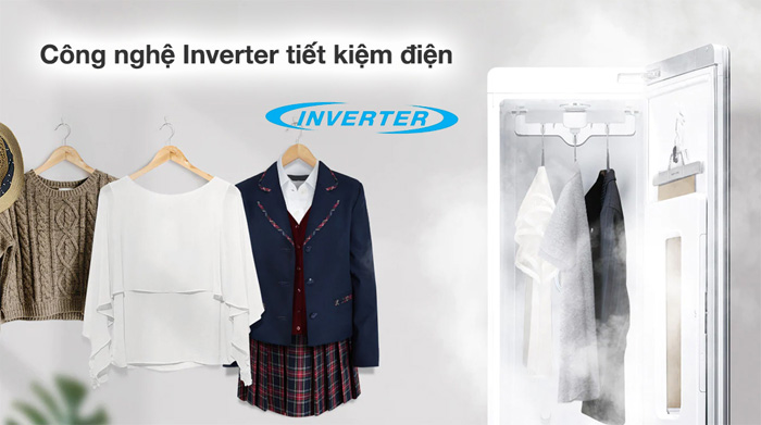 Tủ chăm sóc quần áo thông minh LG Styler S3MFC Công nghệ Inverter tiết kiệm năng lượng