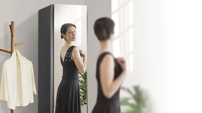 Tủ chăm sóc quần áo thông minh LG Styler S3MFC Mặt gương sáng bóng, tinh tế