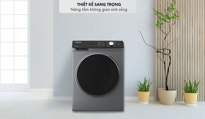 Máy giặt Hitachi Inverter 10,5kg BD-1054HVOS có thiết kế hiện đại, tinh tế Máy giặt Hitachi Inverter 10.5kg BD-1054HVOS