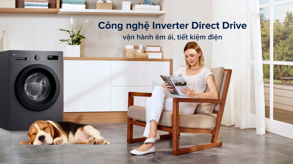 Máy giặt LG AI DD Inverter FB1209S6M 9kg - Kithome