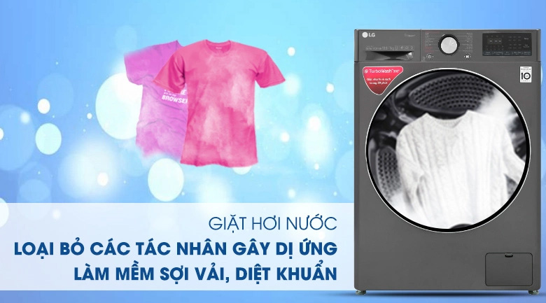 Máy giặt sấy LG Inverter FV1410D4P