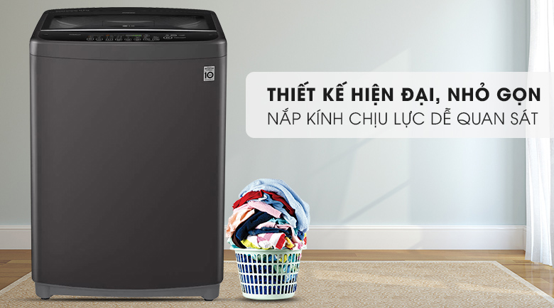 Máy giặt LG Inverter 11.5 kg T2351VSAB có thiết kế đẹp, nhỏ gọn Máy giặt lồng đứng LG Inverter 11.5 kg T2351VSAB
