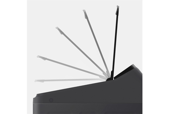 Máy giặt lồng đứng Panasonic 10kg NA-F100A9DRV thiết kế lồng đứng với cửa kính cường lực