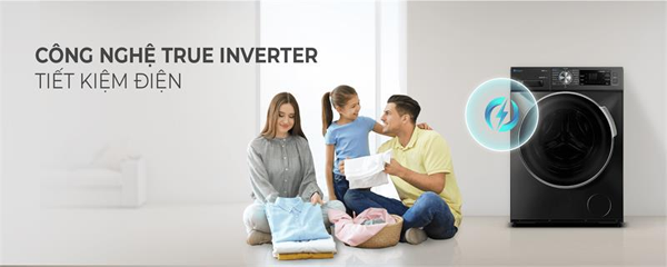 Máy giặt lồng ngang inverter Casper WF-125I140BGB 12.5 kg