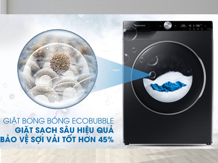 Máy giặt Samsung AI Inverter 9 kg WW90TP44DSB/SV