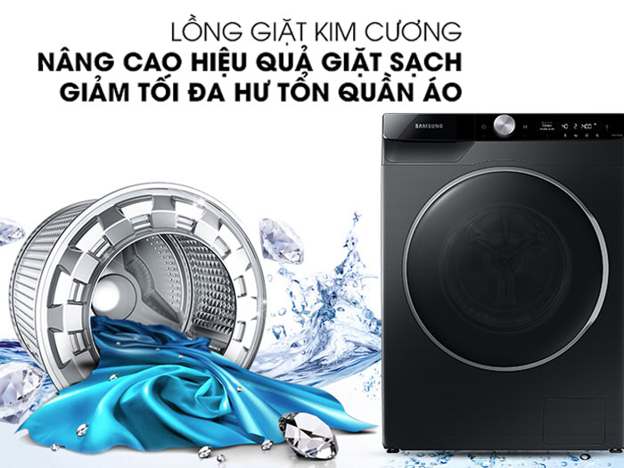 Máy giặt Samsung AI Inverter 9 kg WW90TP44DSB/SV