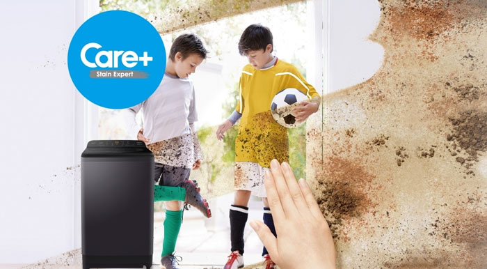 Máy giặt cửa trên Panasonic 10kg NA-F100A9BRV sử dụng công nghệ Care + Stain Expert diệt khuẩn hiệu quả