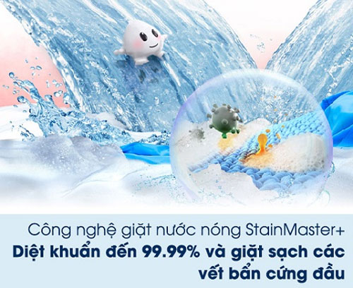 Công nghệ giặt nước nóng StainMaster+