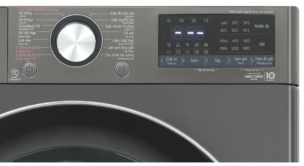 Máy giặt sấy LG Inverter FV1411D4B