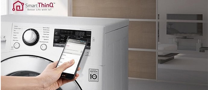 Máy giặt sấy thông minh AI LG Inverter FV1408G4W