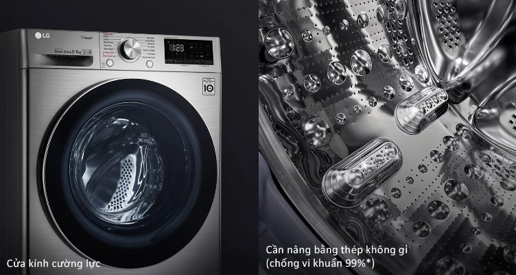 Máy giặt sấy LG Inverter 9 kg FV1409G4V