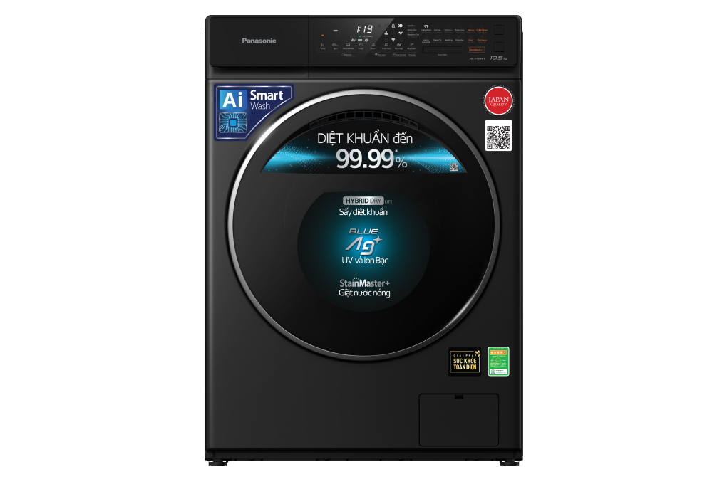 Máy giặt sấy Panasonic Inverter 10.5kg NA-V105FR1BV vận hành êm ái Máy giặt sấy Panasonic Inverter 10.5kg NA-V105FR1BV vận hành êm ái