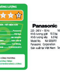 Máy giặt sấy Panasonic Inverter 10.5kg NA-S056FR1BV