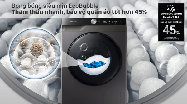 Máy giặt Samsung AI Inverter 10 kg WW10TP44DSB/SV