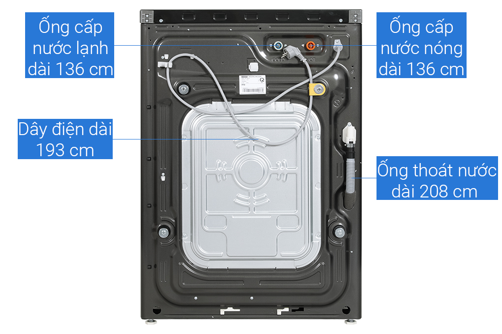 Máy giặt sấy Samsung Inverter 21Kg WD21B6400KV/SV