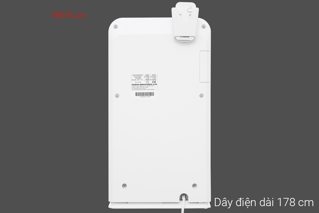 Mặt sau của máy lọc không khí Daikin MC55UVM6