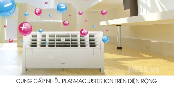 Máy tạo Plasmacluster Ion Sharp IG-A40E-W (50m2) phân bổ mật ion trên diện rộng