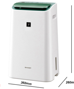 Máy hút ẩm và lọc không khí Sharp DW-E16FA-W (38m2)