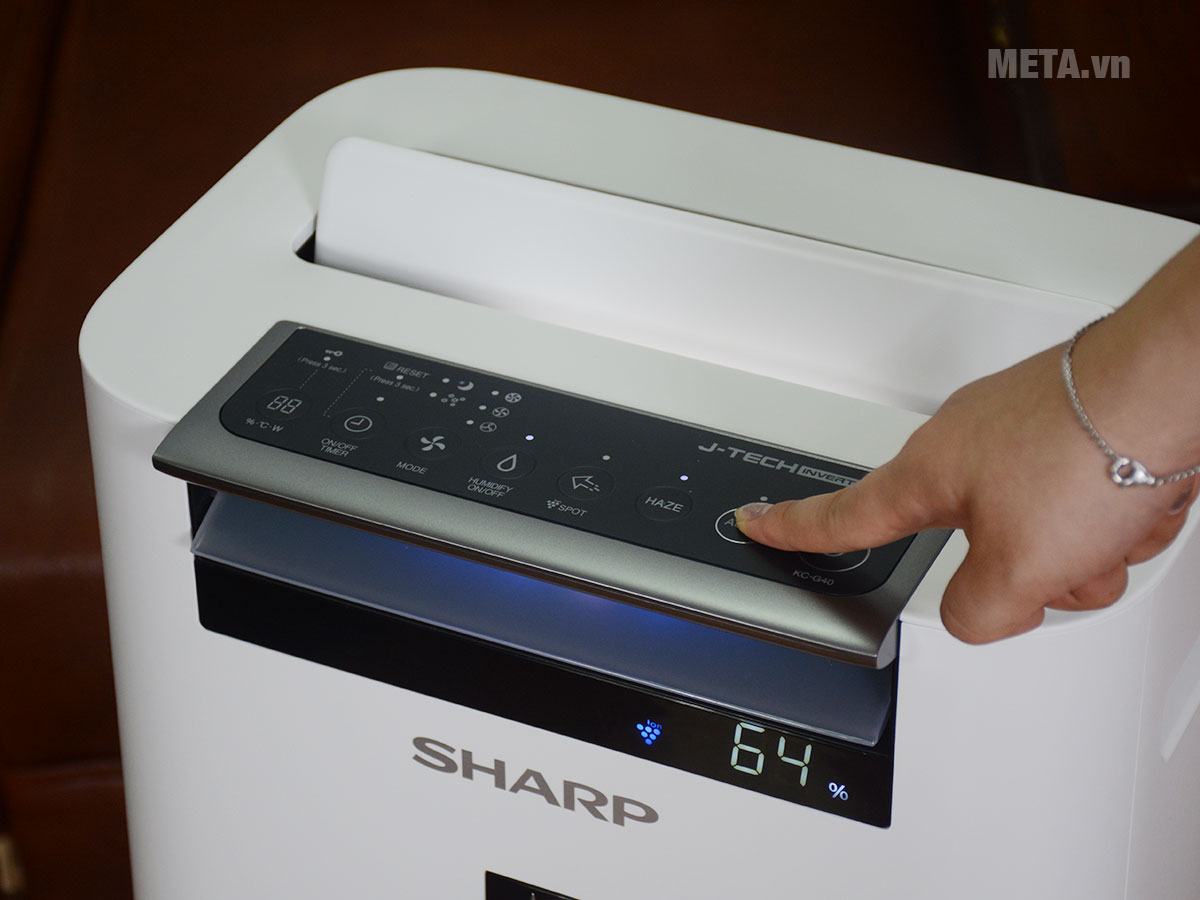 Máy lọc không khí và tạo ẩm Sharp KC-G40EV-W