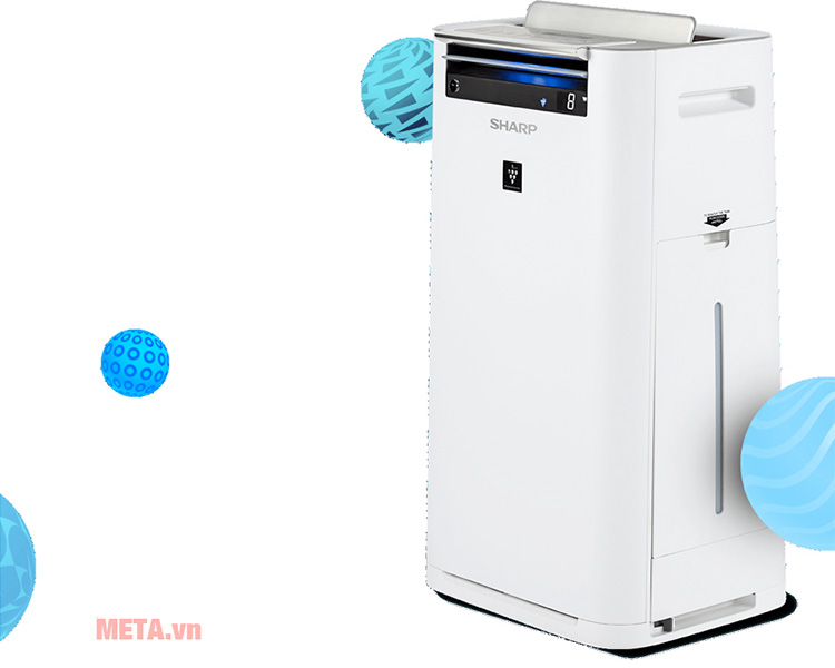 Máy lọc không khí và tạo ẩm Sharp KC-G60EV-W (Hẹn giờ mở)