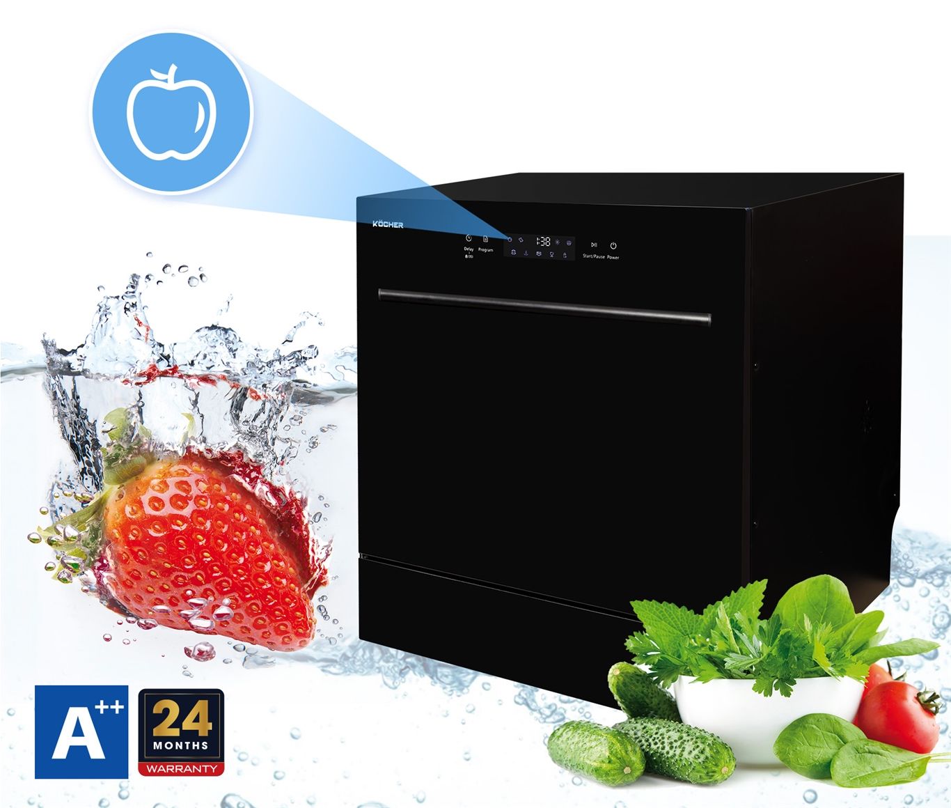 Máy rửa bát Kocher KDEU8839 8 bộ