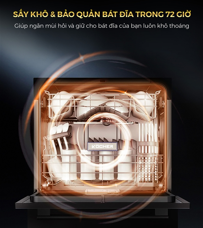 Máy rửa bát Kocher KDEU8839 8 bộ