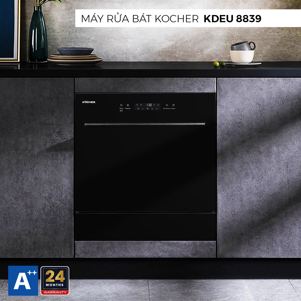 Máy rửa bát Kocher KDEU8839 8 bộ