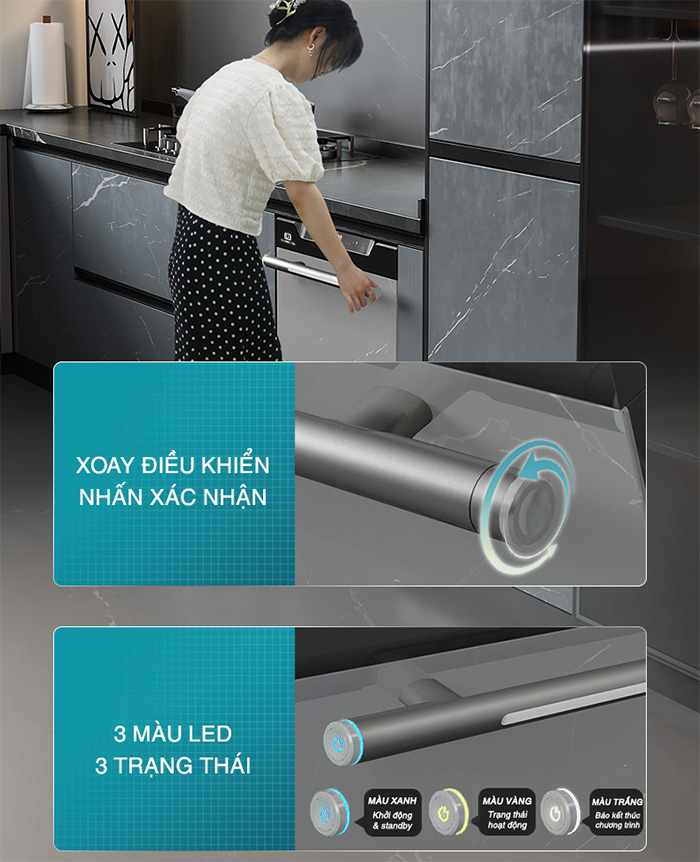 Máy rửa bát Richborn RDG6080SQG 16 bộ