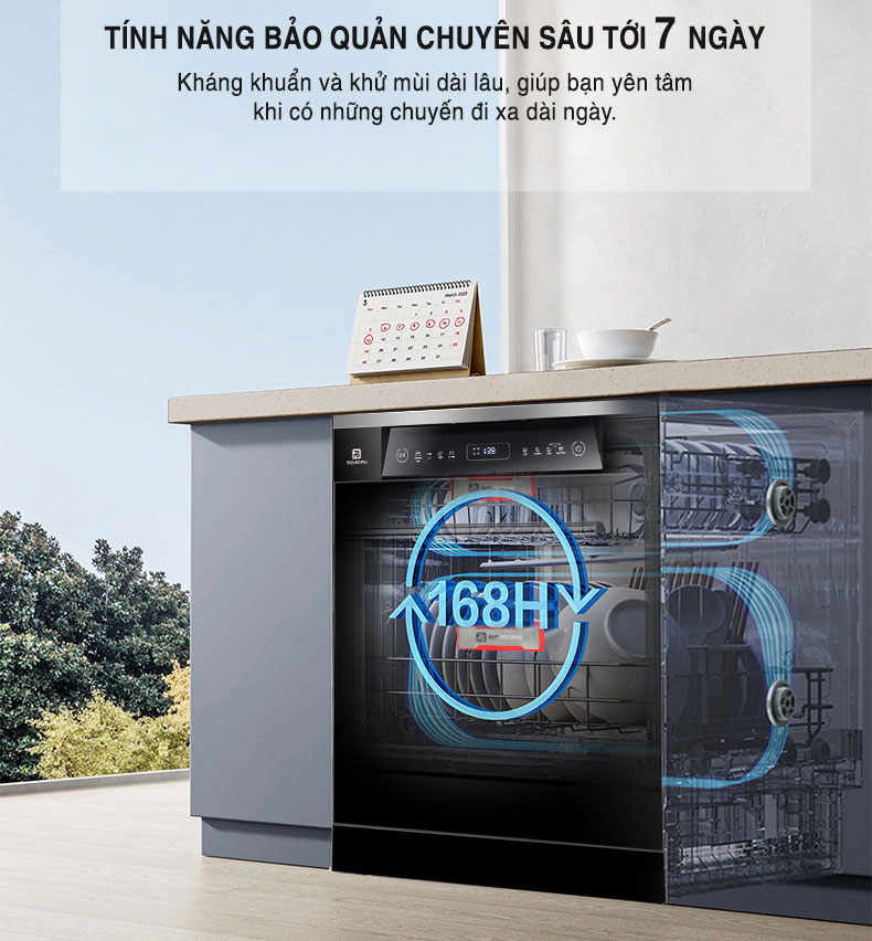 Máy rửa bát Richborn RDP6080SPB 16 bộ