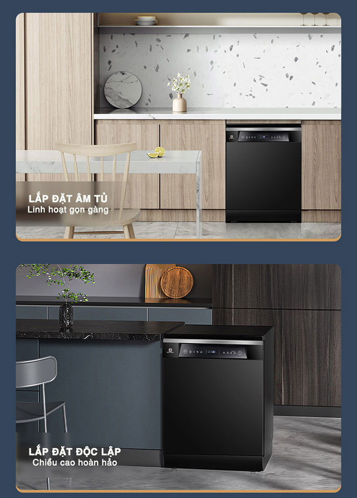 Máy rửa bát Richborn RDP6080SPB 16 bộ