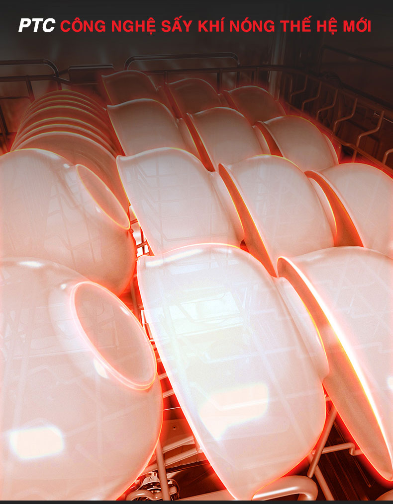 Máy rửa bát Richborn RDP6085SHB 16 bộ