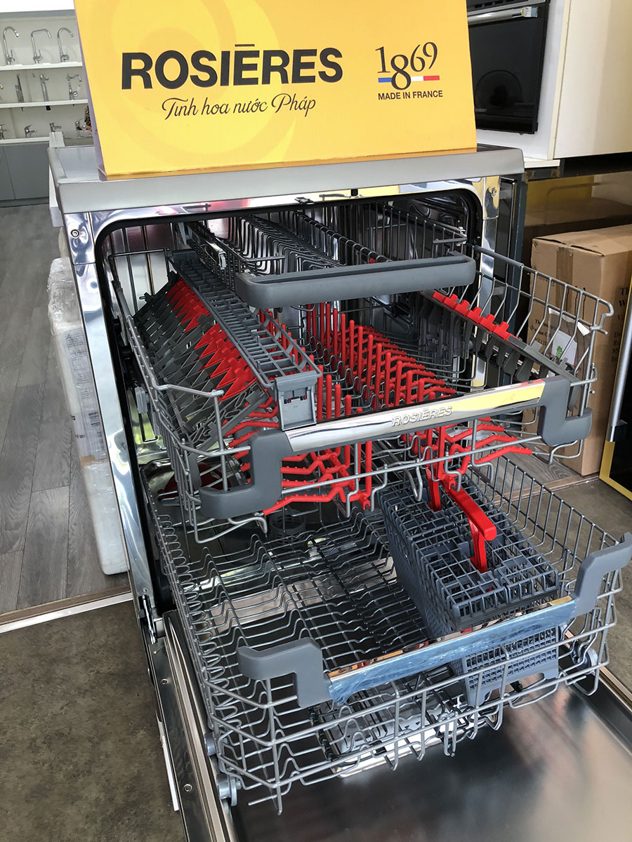 Máy rửa chén bát sở hữu kiểu dáng hiện đại Máy rửa chén bát Rosieres RDPN4S603PX-04 16 bộ