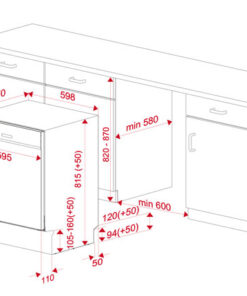Máy rửa chén bán âm Teka DSI 76850 SS