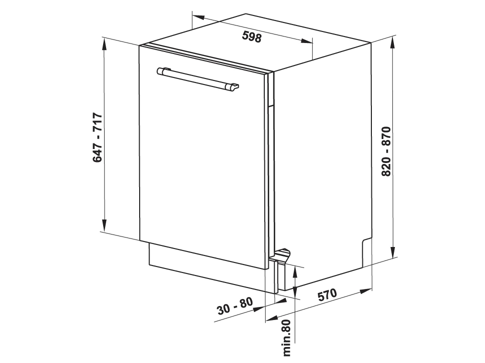 Máy rửa chén Hafele HDW-FI60D 533.23.320-15 bộ
