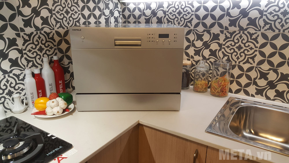 Máy rửa chén để bàn Hafele HDW-T50A thiết kế màu sắc trang nhã Máy rửa chén Hafele HDW-T50A 538.21.190