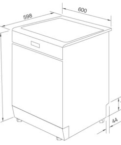 Máy rửa chén Malloca WQP12-7635BS