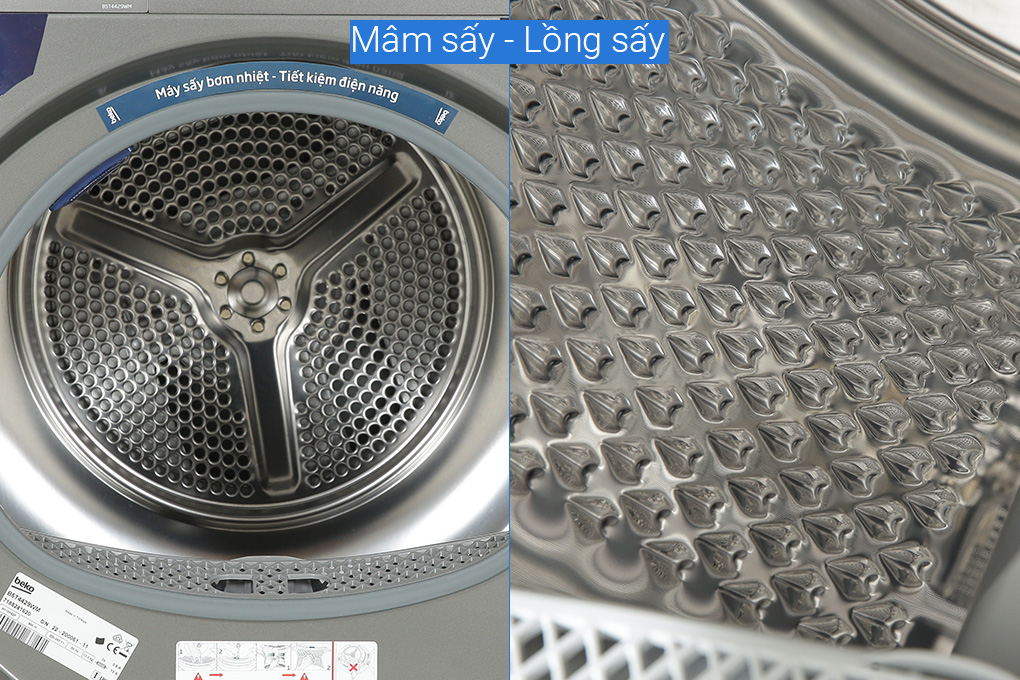 Máy sấy bơm nhiệt Beko 10kg B5T4429WM