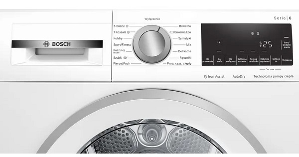 Máy sấy bơm nhiệt 9kg Bosch WQG241AGPL Serie 6