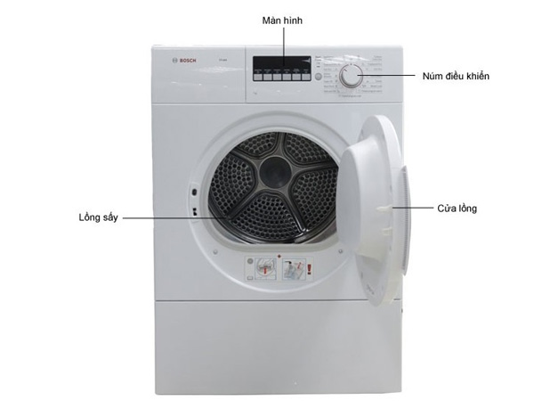 Cấu tạo của Máy sấy quần áo Bosch WTA74200SG