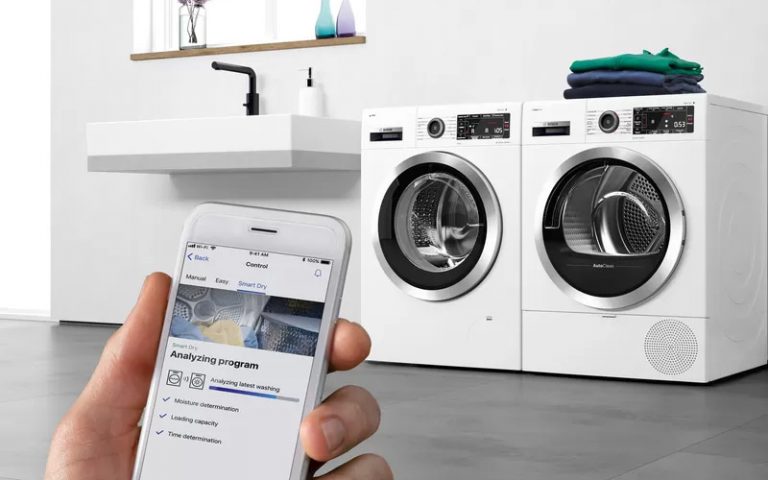 Máy sấy Bosch WTX87E40 được trang bị công nghệ Home Connect